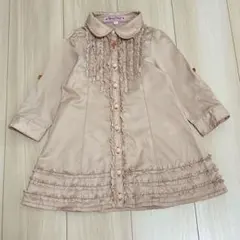 Mezzo Piano メゾピアノ　ワンピース ピンク　ハート フリル 110