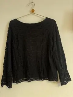 お値下げ ROPE PICNIC ブラウス トップス レース ブラック