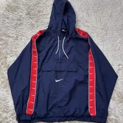 【即完売品】ナイキ　ワンポイントロゴ　ハーフジップ　アノラック　ナイロン　美品