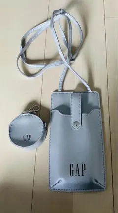 GAP シルバー スマホショルダーバッグセット
