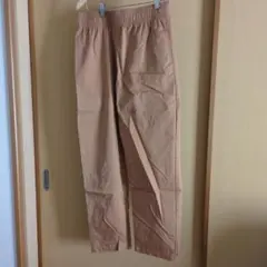 ベージュ ゴムウエスト チノパン GU