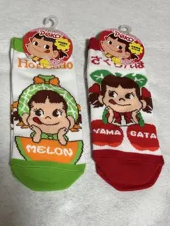 ペコちゃん　ご当地ソックス　２足