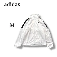 『アディダス』 ジャージ ジャケット 【M】 裏起毛 刺繍ロゴ スポーツウェア
