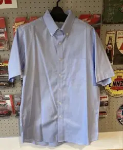 ユニクロ　オックスフォード　ボタンダウンシャツ半袖 Lサイズ