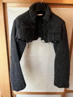 ジ*ー様 COMME des GARÇONS ショート丈 ウールジャケット ボレのサムネイル