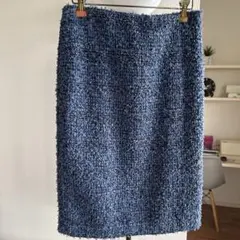 ダークブルー タイトスカート 38