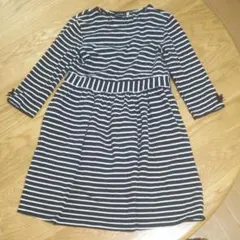 美品 ベベ ボーダーワンピース 130