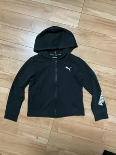 プーマ パーカー 120cm 裏起毛 ブラック PUMA