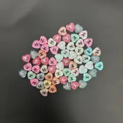 ネイルパーツ　ロゴ　ハート　２種類　まとめ売り⑦