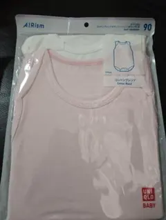 エアリズム　コットンブレンド　ボディスーツ　ノースリーブ　２枚セット　90