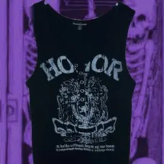 タンクトップ 平成 ギャル ギャル男 パンク y2k 黒 Lサイズ