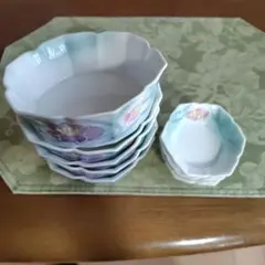 中華皿セット 鳳凰柄 八角皿 5枚 レンゲ付き チャーハン皿 - メルカリ