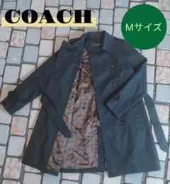 COACH ダークネイビー トレンチコート Mサイズ コーチ