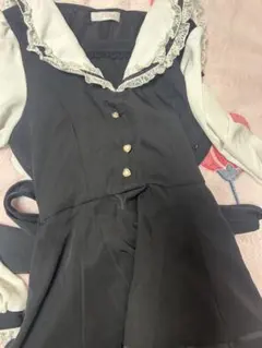 LIZ LISA フリルセットアップ 黒・白