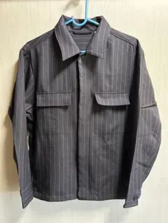 未使用　GU ストライプジャケットシャツ　S