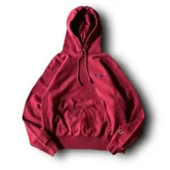 championリバースウィーブワンポイント刺繍ロゴスウェットパーカー ピンクM