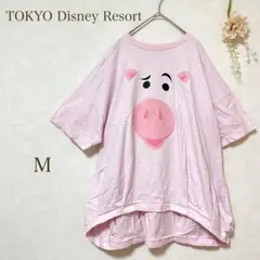 【東京ディズニーリゾート】Tシャツ　トイストーリー　ハム　ピンク　半袖　ブタ