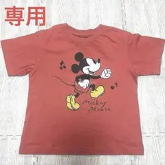 新品未使用UNIQLOサウンズ・オブ・ディズニー ミッキーオレンジTシャツ110