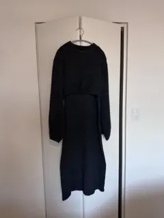 ［TINA:JOJUN］グレー ニットワンピース セット