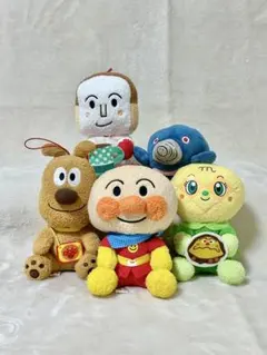 アンパンマンぬいぐるみ 5体セット しょくぱんマン メロンパンナ チーズ ‥