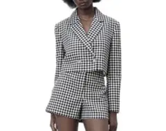 zara ジャケット ショートパンツ セットアップ