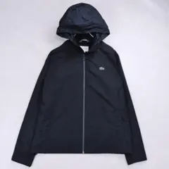 美品✨ LACOSTE フーデッド ナイロンジャケット 2Way フード内蔵 黒のサムネイル