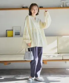 coen ギャザーパンツ