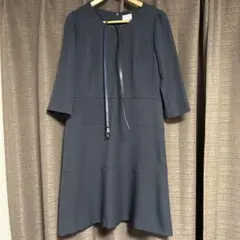 EMMAJAMES フォーマルワンピース ネイビー 七分袖　13号