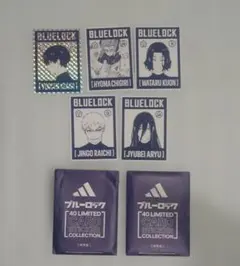 adidas ブルーロック カードステッカー 5枚セット ☓ 2のサムネイル