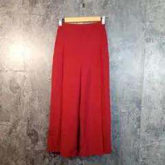 ✨GU✨ジーユー♡ワイドパンツ♡ガウチョパンツ♡ウエストゴム♡ブラウン(S)