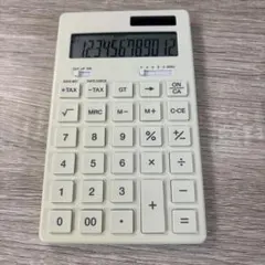 【廃盤】　無印良品　電卓　レア　丸ボタン 電卓 12桁・アルミ（BO‐192）（ステーショナリー）｜無印