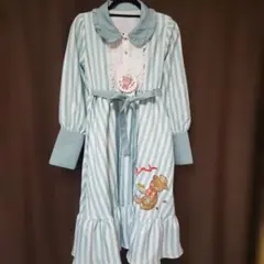五月アイ アベイル ワンピース M ロリータ 熊ちゃん　Amavel風のサムネイル
