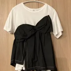 LANVIN en Bleu ビスチェデザインコンビカットソーのサムネイル