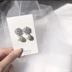 Bride me 【ZP-06】キュービックジルコニア パールイヤリング