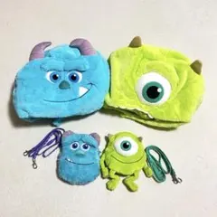 モンスターズ・インク　マイク　サリー　ファンキャップ　被り物　パスケース　セット