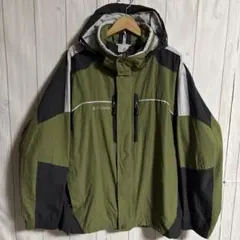 00s Columbia多機能テックマウンテンジャケットナイロンパーカーY2K