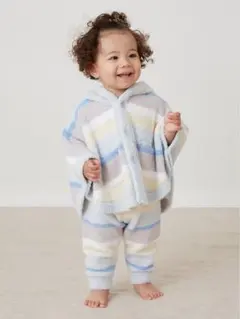 Gelato pique フード付きベビーポンチョ