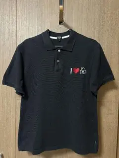 Paul Smith　メンズL　刺繍入りネイビーポロシャツ