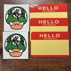 HELLO MY NAME IS ステッカー 3枚1UP Sin 2枚セット