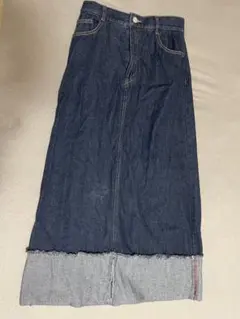 【最終値下げ】BONLECILL デニムスカート　ネイビー