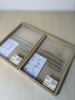 無印　木製フレーム　A4サイズ　２個セット　②