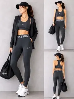 NIKE PRO ナイキプロ レギンス スパッツ 黒 M 膝下メッシュ スポーツ