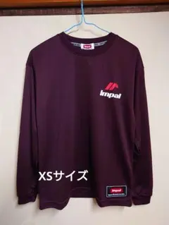 新品【XSサイズ】IMPAL ベーシックTシャツ 発熱・抗菌防臭 紫えんじ