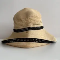 Athena New York アシーナニューヨーク帽子 ベージュ×ブラック