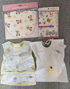 ベビーエプロン・スタイセット売り　ファミリア　ディズニー　アカチャンホンポ