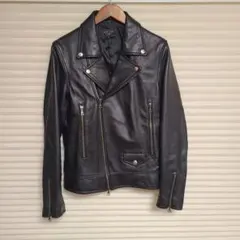 BEAMS LIGHTS 青　レザーライダース L BEAMS LIGHTS 青 レザーライダース L