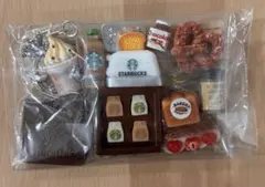 ガチャ詰めポーチ スタバ ミニチュア キーホルダー