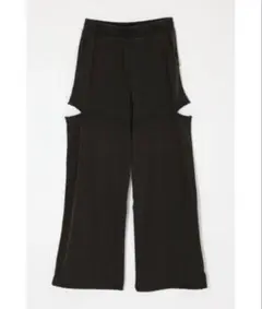 ENOF イナフ パンツ open knee nylon pants ブラック - メルカリ