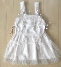 merry jenny チュールドロストミニキャミワンピース ピンク