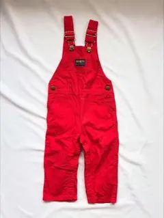 vintage Oshkosh レッドカラーオーバーオール 3T